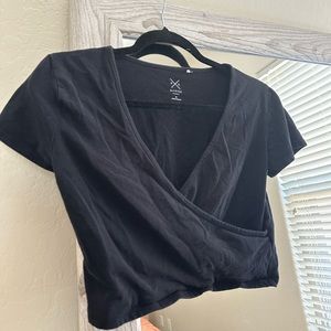 black crossover top